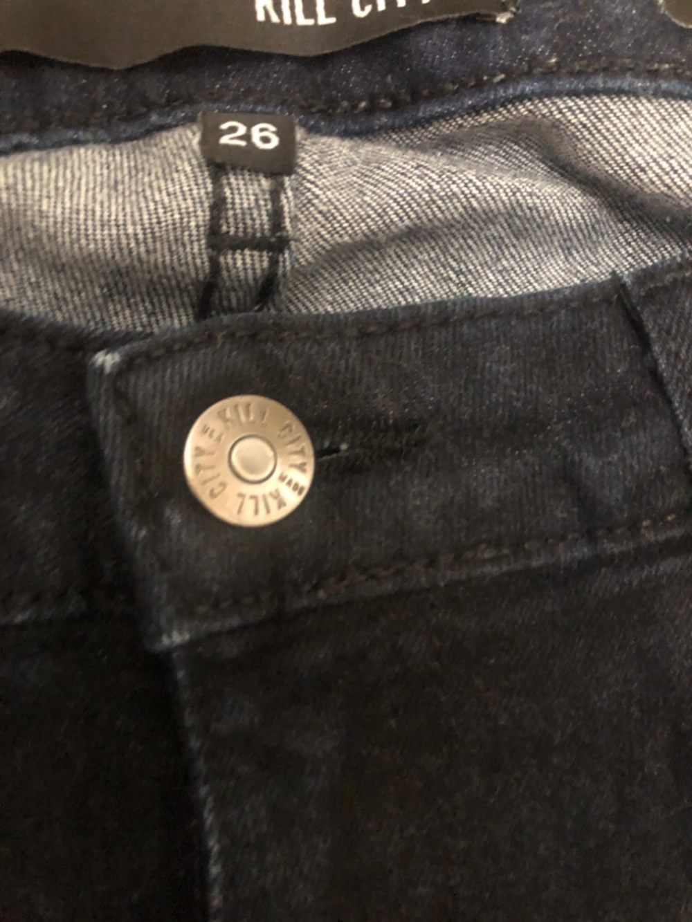 Kill City Junkie Low Skinny Size 26 great conditions - Picture 3 of 5